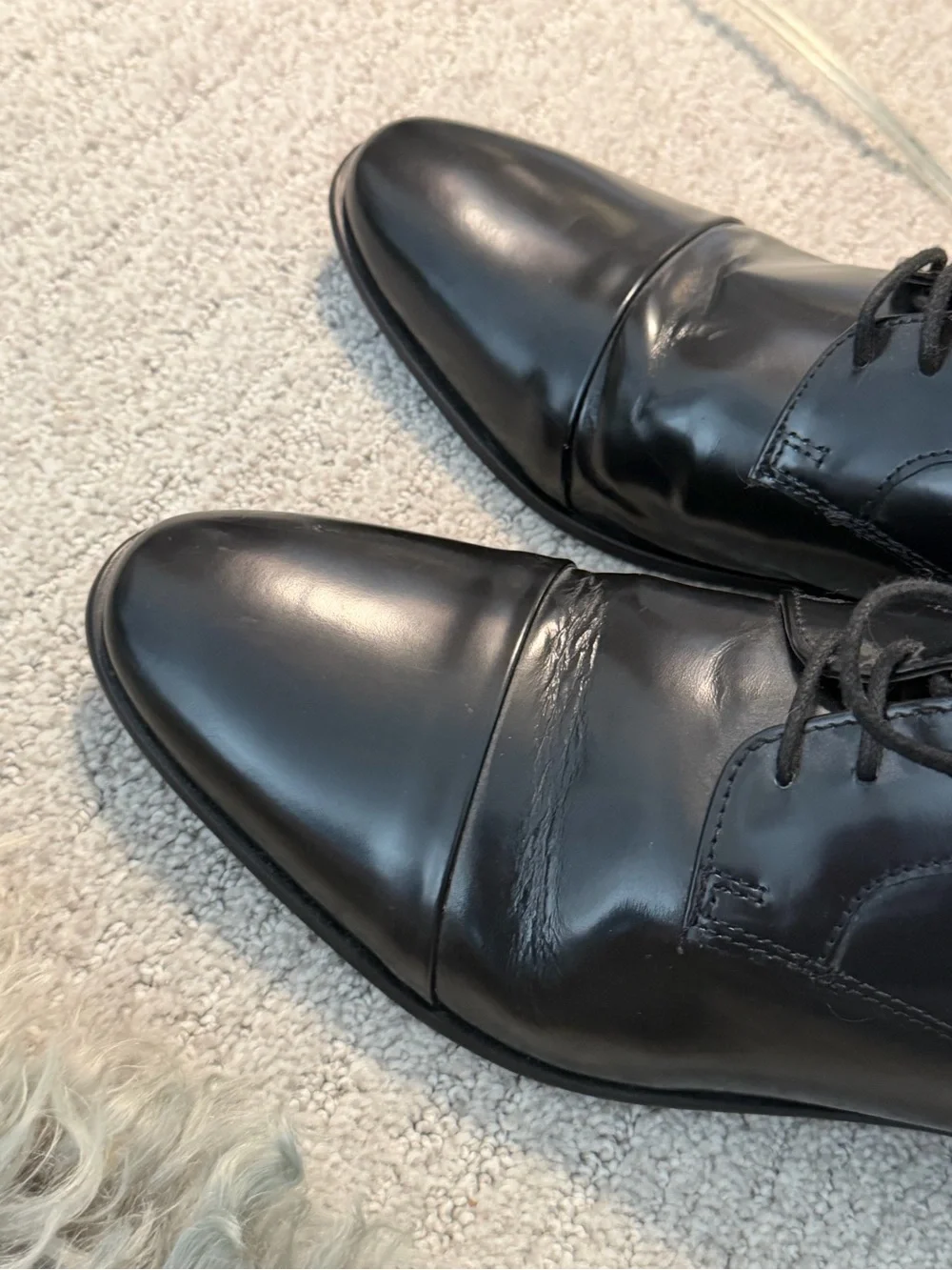 Kurt Gieger Black Men's Dress Oxfords sz 40 Mens US 7.5